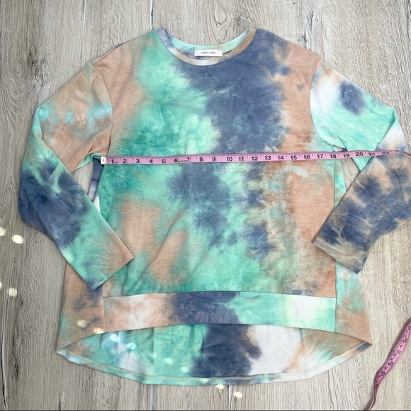 White Willow Tie Dye Long Sleeve Shirt Sz M - Picture 6 of 11